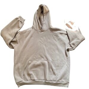 Comfrt Oversized Hoodie 3XL Beige Fleece Lined Kangaroo Pocket